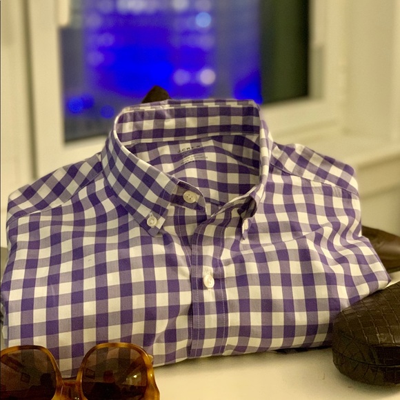 J. Crew Other - JCrew lightweight purple gingham men’s shirt